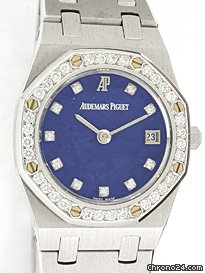 Audemars Piguet Lady's 18K White Gold Diamond Royal Oak WATCHES 2
