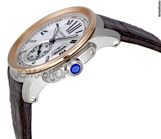Cartier Calibre De Cartier Silver Dial Mechanical Wind Mens Watch W7100039 WATCHES 2