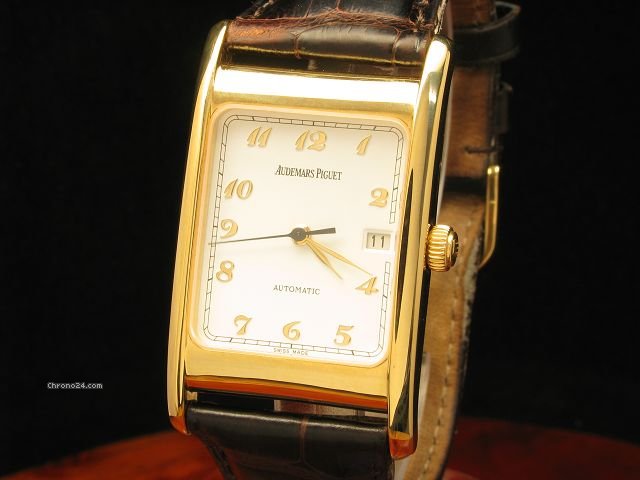 replica Audemars Piguet 18kt Gold Automatic Herrenuhr Inkl. Box & Revisionspapiere WATCHES 1