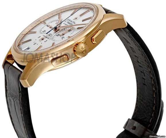 Zenith El Primero Captain 18kt Rose Gold Chronograph Mens Watch 18211040001C498 WATCHES 2