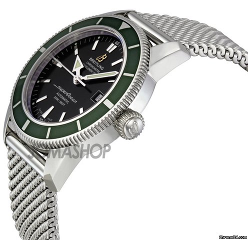 Breitling Aeromarine Superocean Heritage Green Bezel Automatic Mens Watch A1732136-BA61SS WATCHES 2