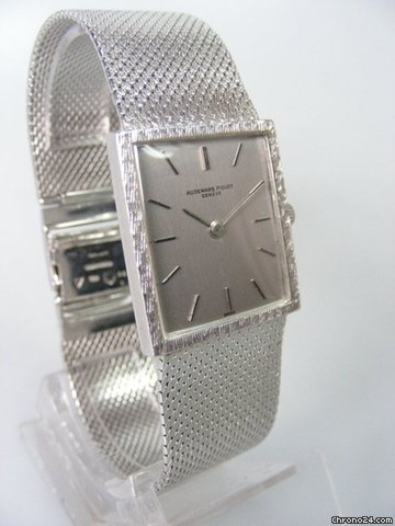 replica Audemars Piguet Classique rectangulaire complet or blanc WATCHES 1