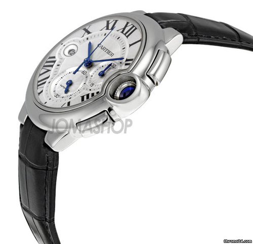 Cartier Ballon Bleu Black Alligator Strap Chronograph Mens Watch W6920003 WATCHES 2