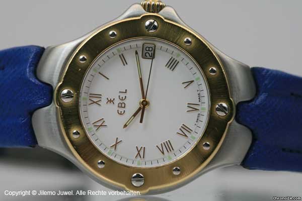 replica Ebel SPORTWAVE EDELSTAHL MIT 750 18K GELBGOLD WATCHES 1