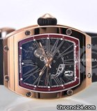 replica Richard Mille RM 023 (RG / Skeletonized / Rubber Strap) WATCHES 1