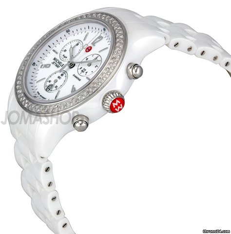 Michele Jetway Ceramic Diamond Ladies Watch MWW17B000001 WATCHES 2
