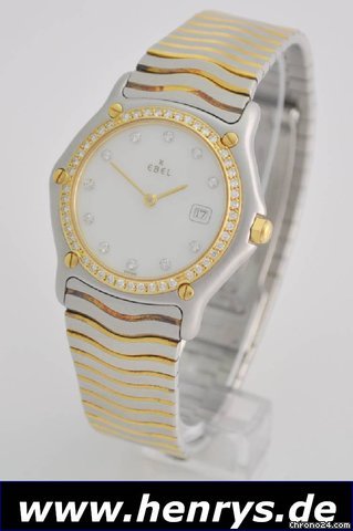 Ebel Classic Wave 2-tone motherpearl Diamonds WATCHES 2