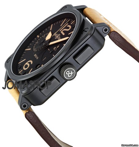 Bell & Ross Instrument Heritage Black Dial Chronograph Automatic 42MM Mens Watch BR-03-94-HERITAGE WATCHES 2