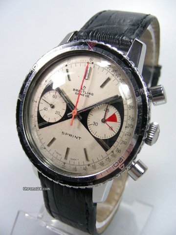 Breitling ref 2010 chrono sprint cadran ivoire diabolo deux compteurs aiguille orange WATCHES 2