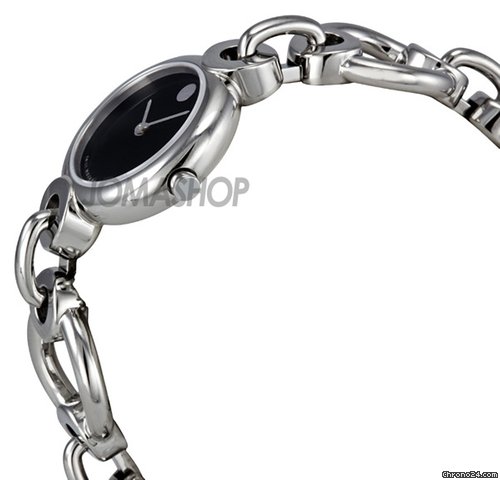 Movado Circlo Black Dial Stainless Steel Ladies Watch 606487 WATCHES 2