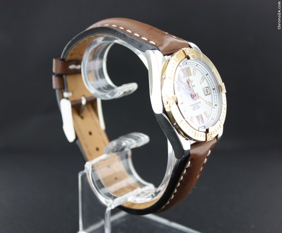Breitling Cockpit Bi-Color with brown leather strap WATCHES 2