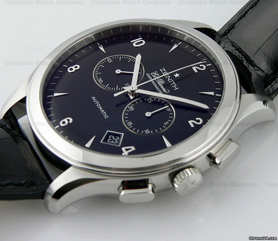 replica Zenith Grande Class , Black Steel WATCHES 1