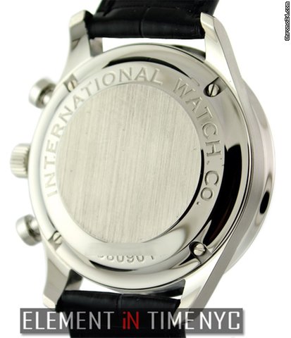 replica IWC Portuguese Chronograph Black Dial 3714 Like New WATCHES 1