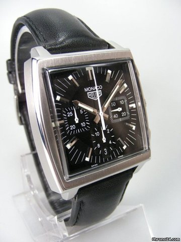 replica TAG Heuer Monaco chronographe cadran noir trois compteurs WATCHES 1