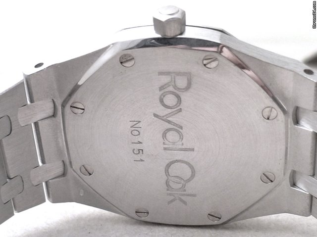 replica Audemars Piguet ROYAL OAK JUMBO 18 K WHITE GOLD WITH DIAMONDS WATCHES 1