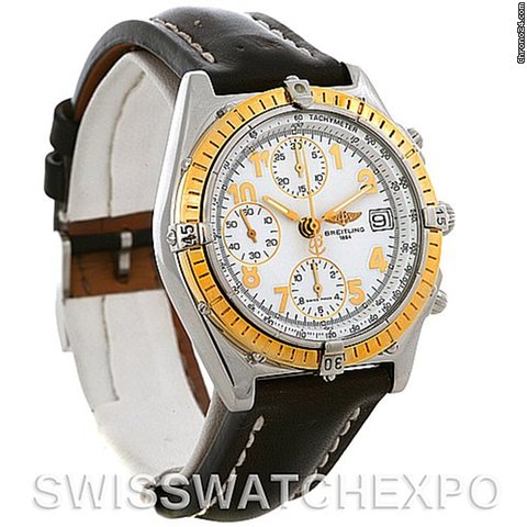 replica Breitling Windrider Chronomat Steel And 18k Yellow Gold Watch WATCHES 1
