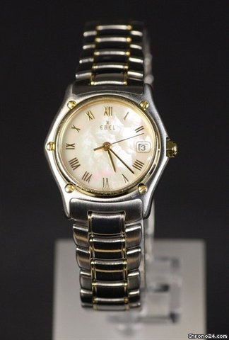 Ebel Classic Wave SS/18K 27mm Quartz MOP Ladies WATCHES 2