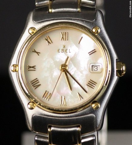 replica Ebel Classic Wave SS/18K 27mm Quartz MOP Ladies WATCHES 1