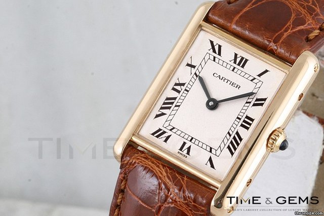 Cartier Ladies Tank Louis 18K Yellow Gold Watch WATCHES 2