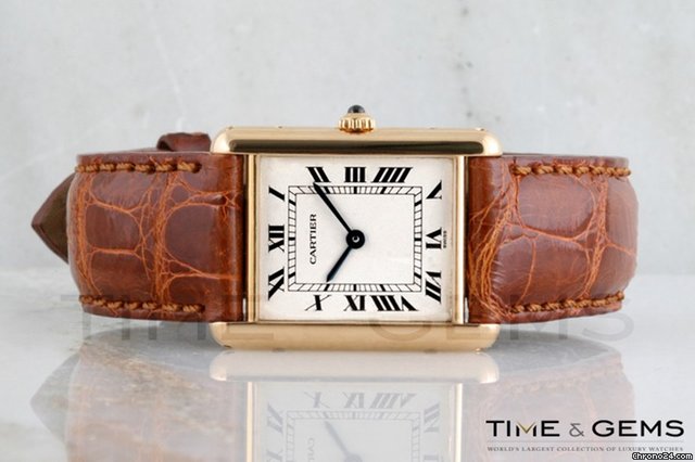 replica Cartier Ladies Tank Louis 18K Yellow Gold Watch WATCHES 1