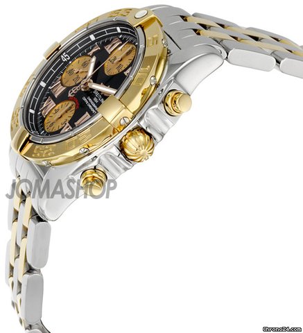 Breitling Galactic Chrono Black Dial Two-tone 18k Gold Mens Watch C13358L2-B899TT WATCHES 2