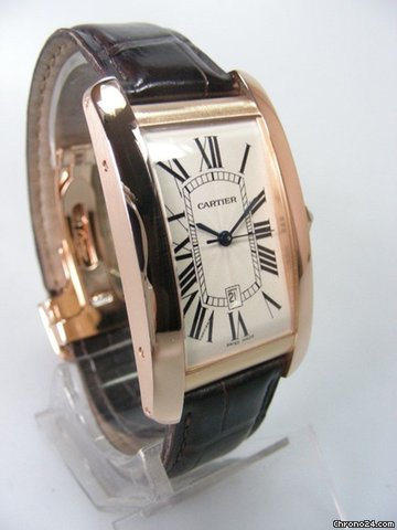 replica Cartier Tank Americaine XL or rose gold WATCHES 1