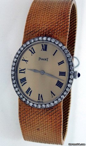 replica Piaget Classique Ladies Diamond Yellow Gold Pre-owned WATCHES 1