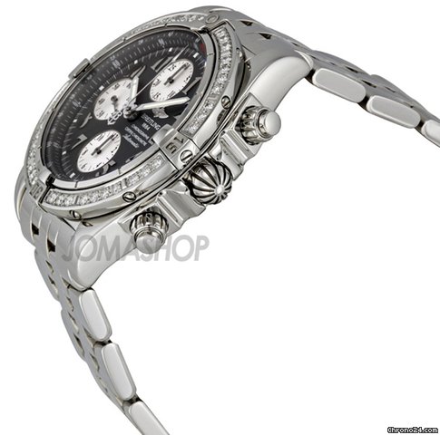Breitling Chronomat Evolution Anthracite Dial Diamond Bezel Mens Watch A1335653-B722SS WATCHES 2