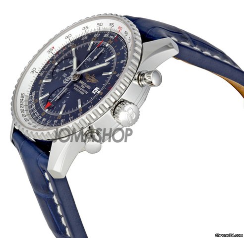 Breitling Navitimer World Blue Dial Chronograph Mens Watch A2432212-C651BLCD WATCHES 2
