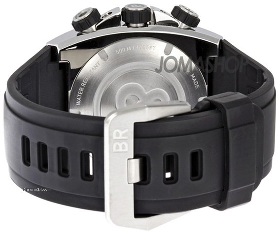 replica Bell & Ross Marine Black Dial Chronograph Mens Watch BR0294-BL-ST WATCHES 1