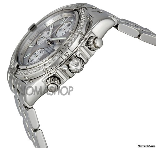 Breitling Chronomat Evolution Rhodium Dial Diamond Bezel Automatic Mens Watch A1335653-E519SS WATCHES 2