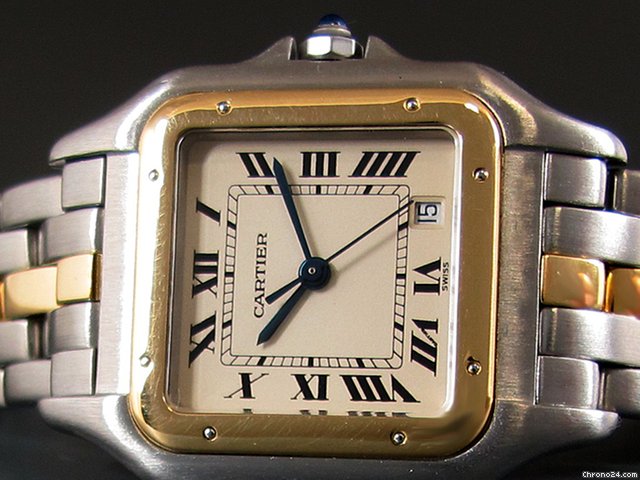 Cartier "Panthere", 1 Streifen, Stahl/18K Gelbgold WATCHES 2