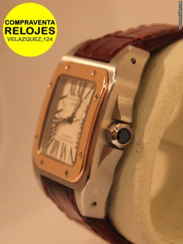 replica Cartier SANTOS 100 cadete, acero y oro WATCHES 1 