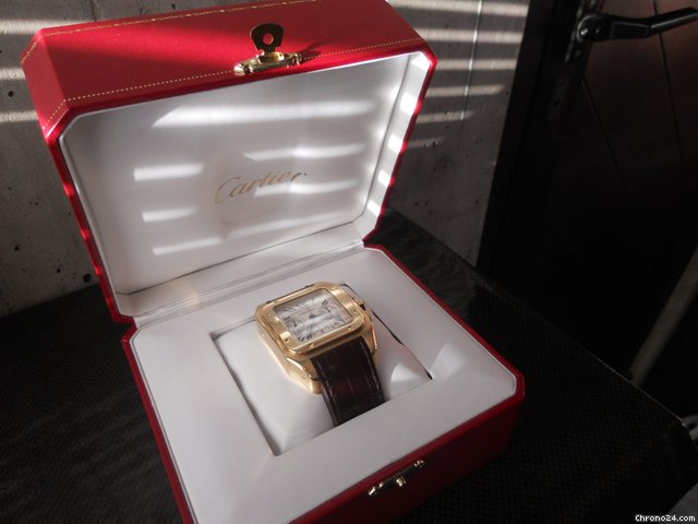 Cartier SANTOS 100 XL CHRONOGRAPH YELLOW GOLD AUTOMATIC WATCHES 2