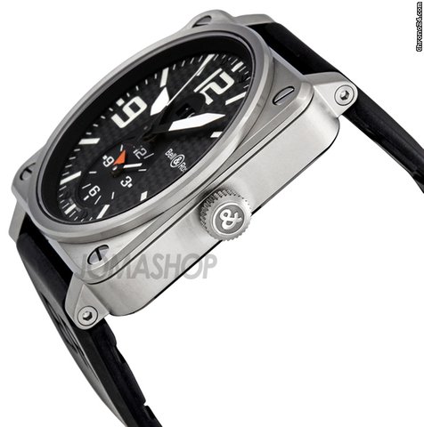 Bell & Ross Aviation GMT Carbon Fiber Dial Mens Watch BR0351-GMT WATCHES 2
