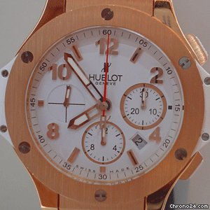 Hublot BiG BANG ROSE GOLD PORTO CERVO WHiTE DiAL & RUBBER WATCHES 2