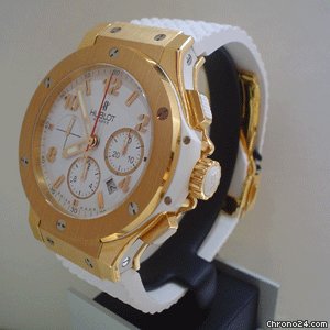 replica Hublot BiG BANG ROSE GOLD PORTO CERVO WHiTE DiAL & RUBBER WATCHES 1