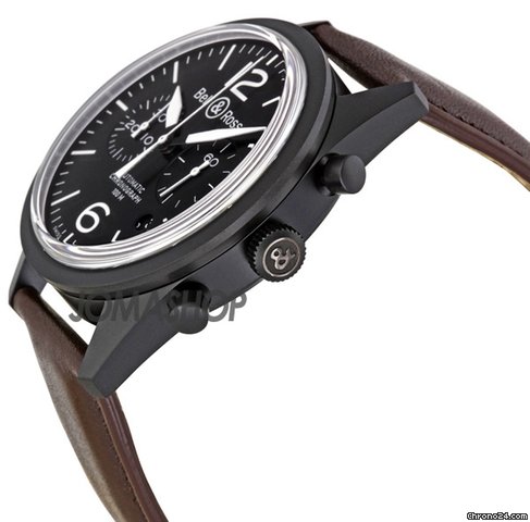 Bell & Ross Vintage Original Black Dial Chronograph Mens Watch BLRBRV126-BL-CB WATCHES 2