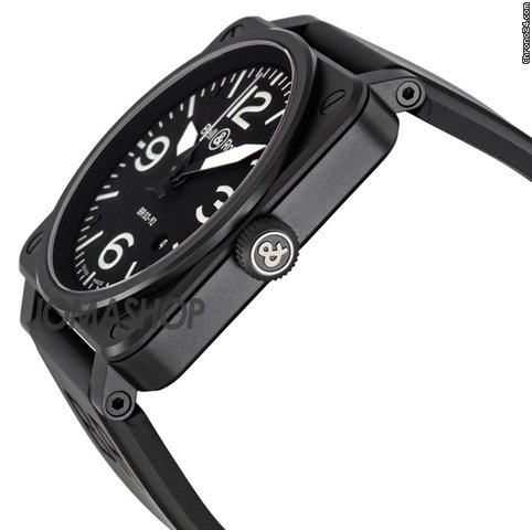Bell & Ross Aviation Black Dial 42MM Automatic Mens Watch BR03-92-CB WATCHES 2