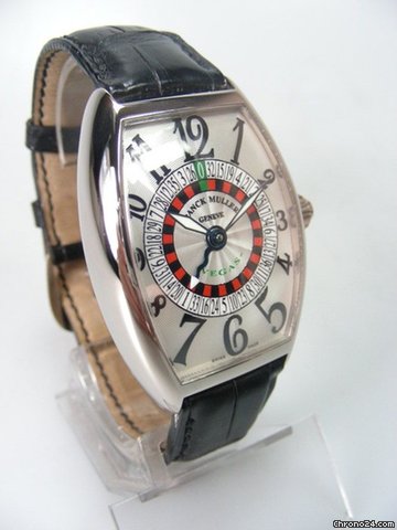 replica Franck Muller Master Banker serie special Vegas ref:5850 en or blanc/white gold WATCHES 1