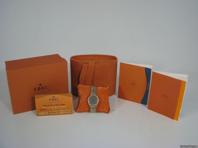 replica Ebel Sport Classic 18kt Gold / Edelstahl Damenuhr Mit Diamanten / Box + Papiere WATCHES 1 