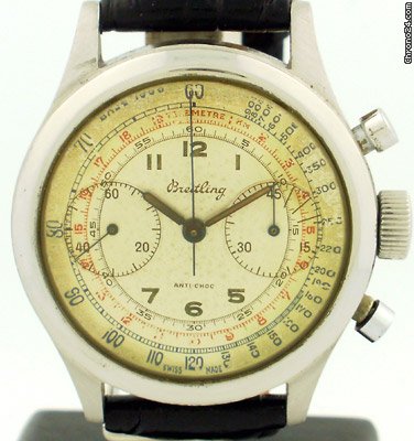 replica Breitling 2 Register Chronograph circa 1940's Late WATCHES 1