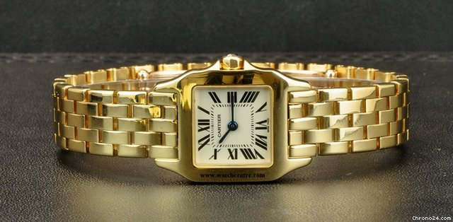 Cartier 18k Y/G Ladies Santos Demoiselle B&P W25063X9 WATCHES 2