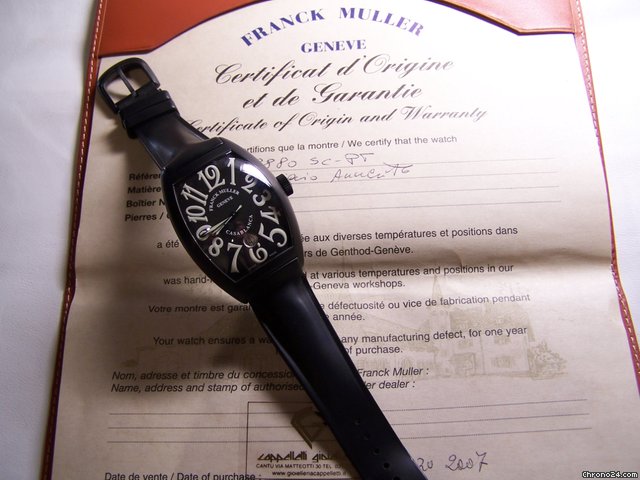 replica Franck Muller CASABLANCA Ref.8880 C DT NR PVD TREATMENT WATCHES 1