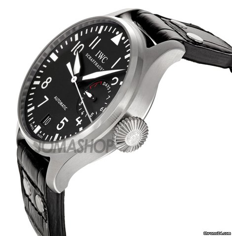 IWC Classic Pilot Big Steel Black Mens Watch IW500401 WATCHES 2