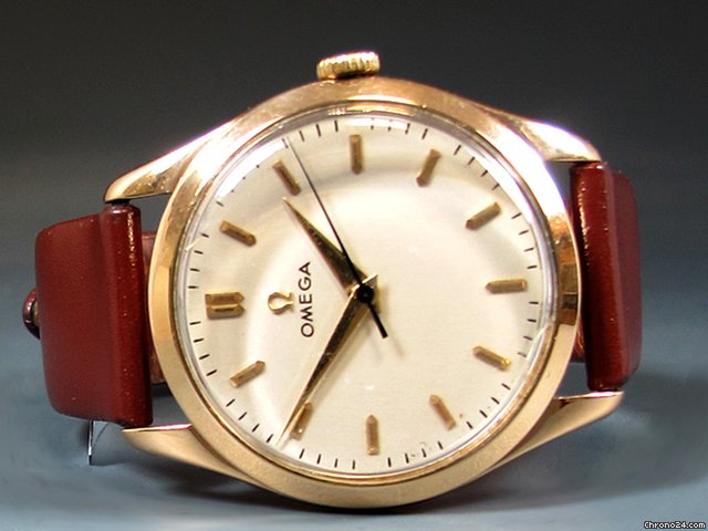 Omega Klassische Herrenuhr, 14K/Rosegold, Handaufzug, Lederarmband WATCHES 2