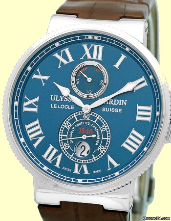 Ulysse Nardin Gent's Stainless Steel 1846 Maxi Marine Chronometer WATCHES 2