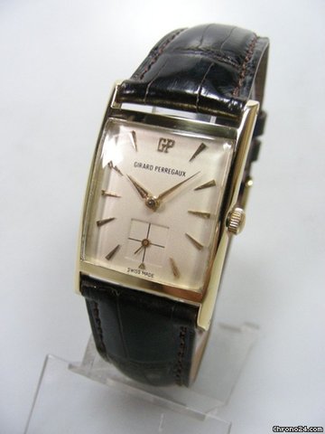 Girard Perregaux Rectangulaire vintage en or jaune WATCHES 2