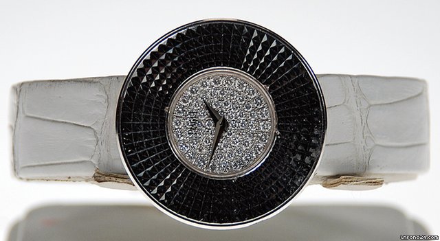replica Piaget 18K W/G, Pave Diamond Dial, Quartz Watch P10018 WATCHES 1 