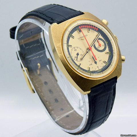 Longines 18ct Gold Nonius 1972 Rare Vintage Chronograph - Vernier Sca WATCHES 2